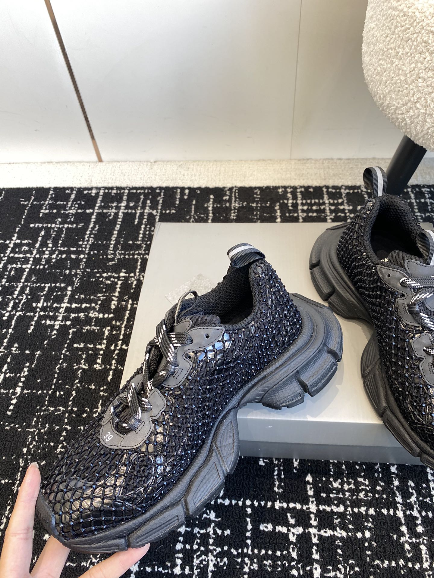 Повседневные туфли Balenciaga 2024 - черные