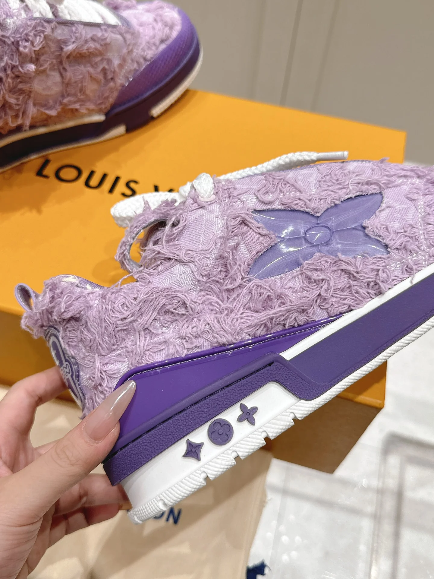 LV-2024-Кроссовки-Фиолетовые