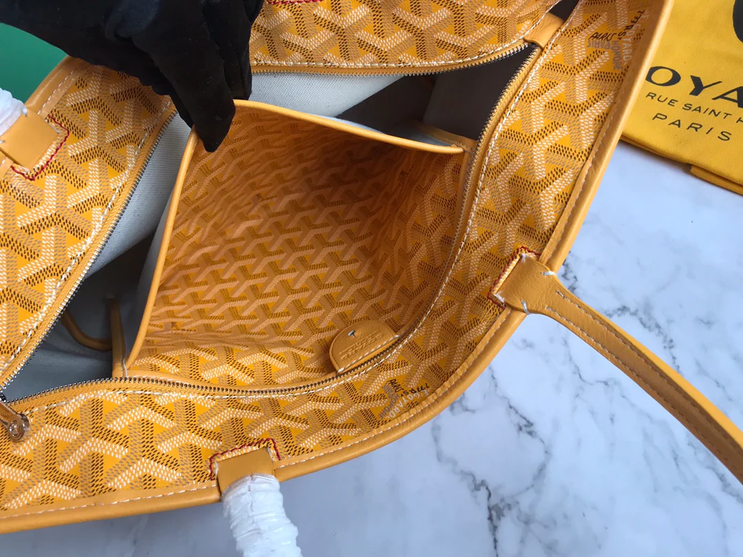 Маленькая сумка-тоут Goyard на молнии - белая - 1 шт.