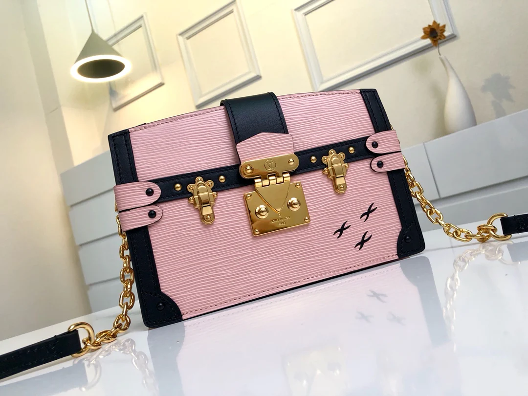 m53052-LV-2018 Коллекция ?Ранняя осень? - Сумка-сундук - Розовая -1