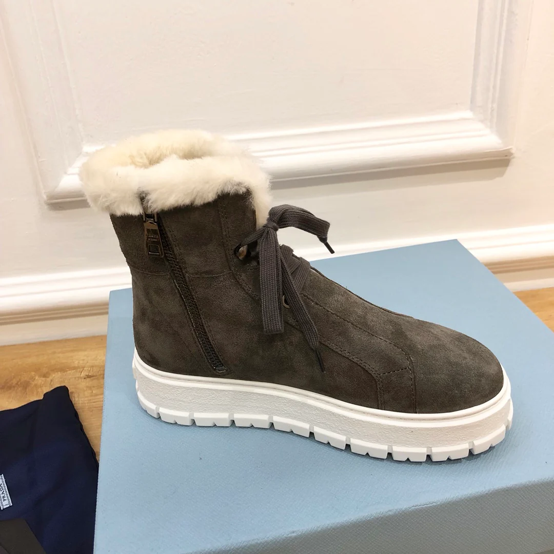 Обувь Prada - Prada - меховые сапоги на платформе