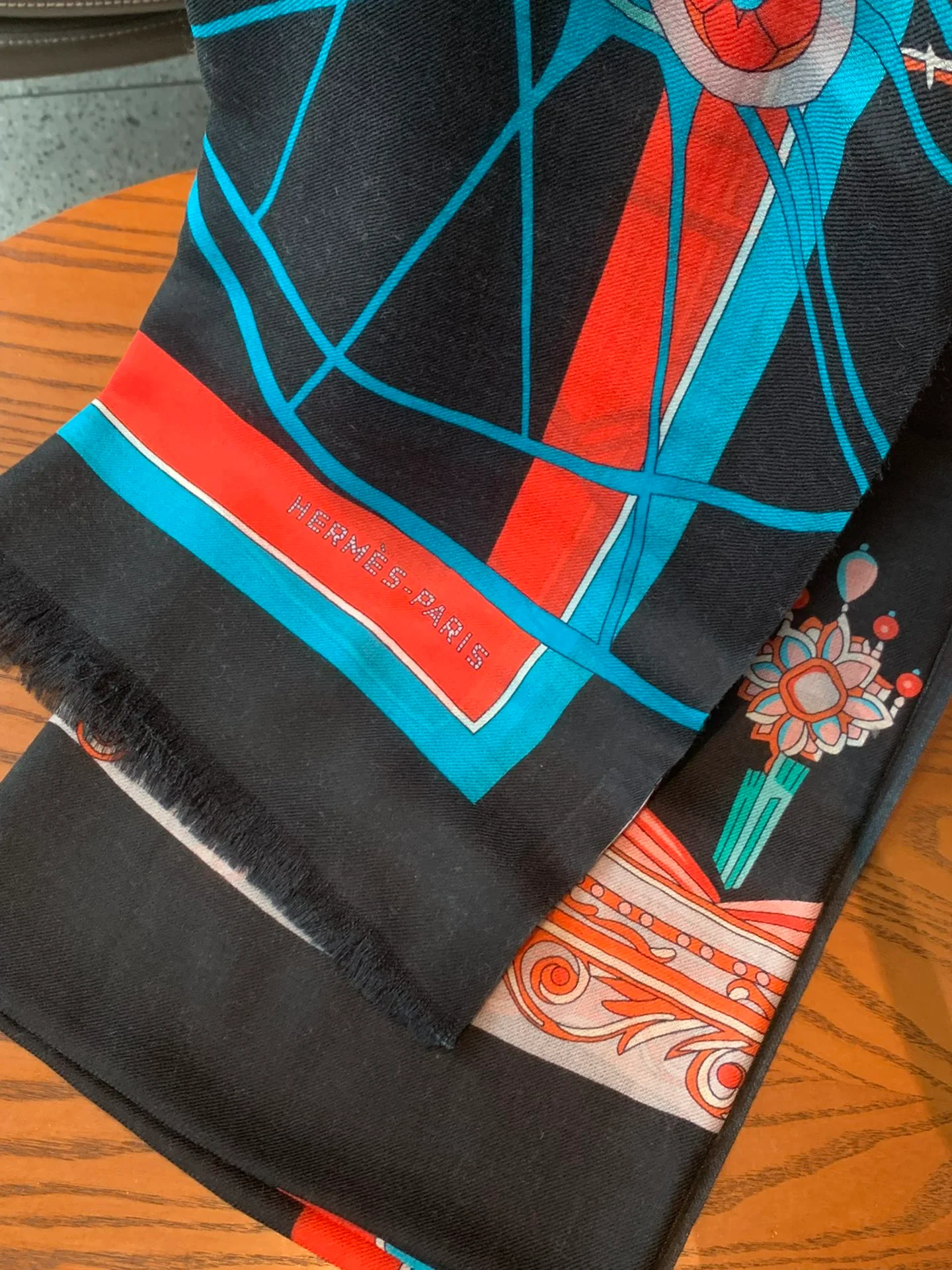 Кашемировый шарф Hermes - 110-200 см - 100% - Кашемир премиум-класса