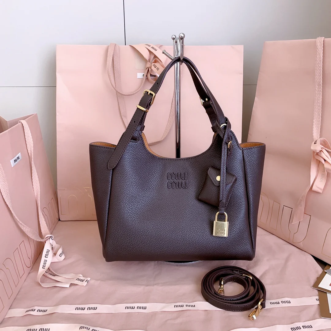 Сумка-тоут Miu Miu 5ba304 - коричневая