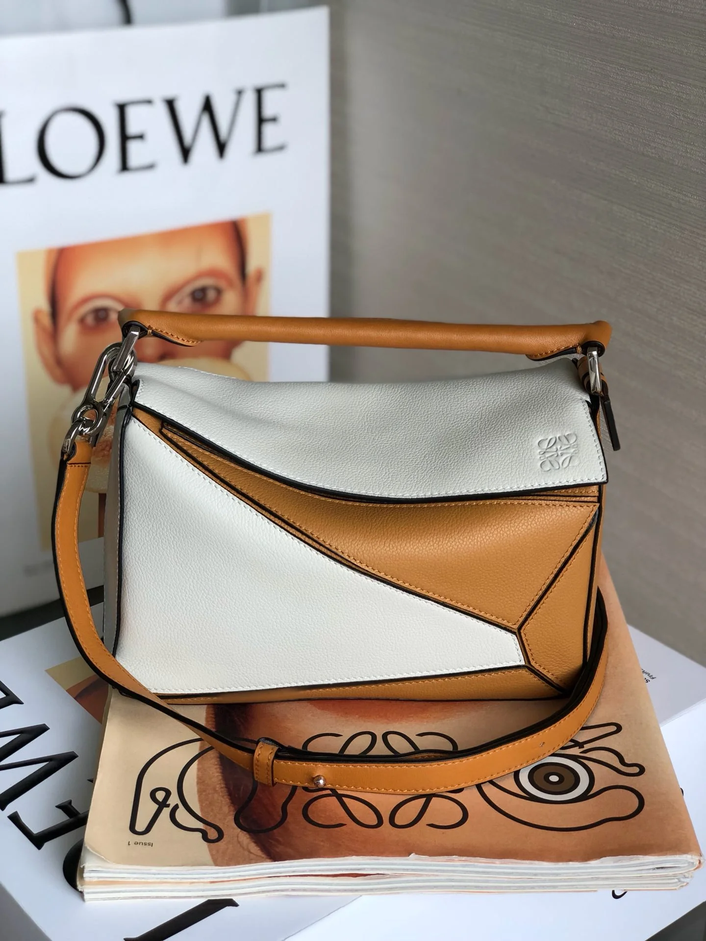 Сумка Loewe Puzzle из телячьей кожи, размер S 2.