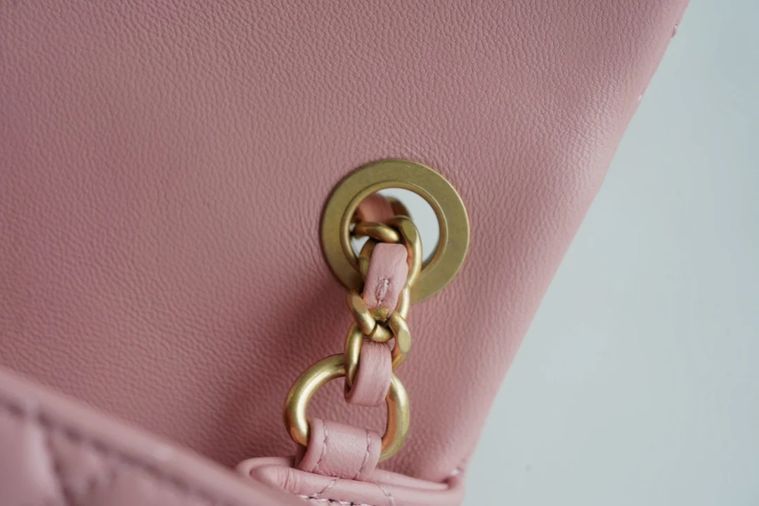 Chanel 23k Gold Globe Square Pink