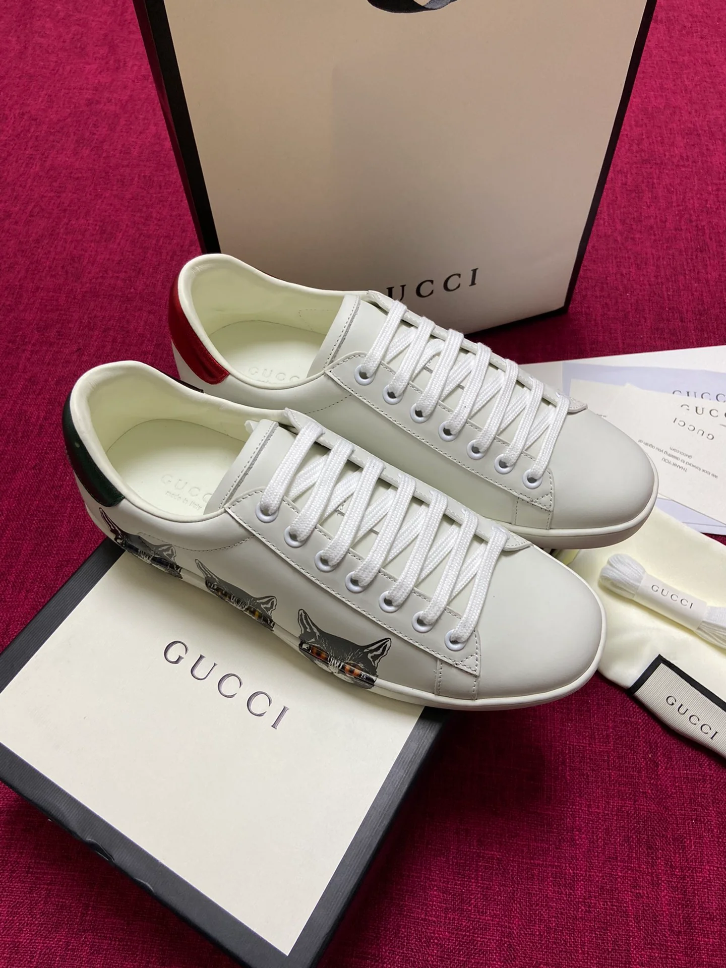 Gucci - Белые кроссовки - Кроссовки - Повседневная обувь - 10