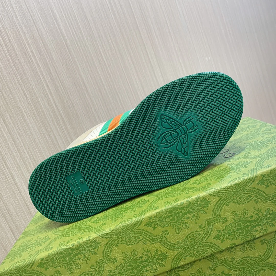 Новинка Gucci 2023 года - Туфли на платформе Dirty Shoes - Зеленые