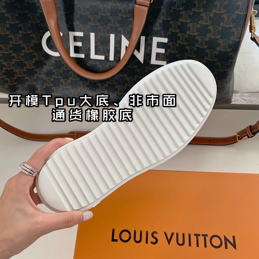 Обувь LV - LV Time Out - белые кроссовки на платформе