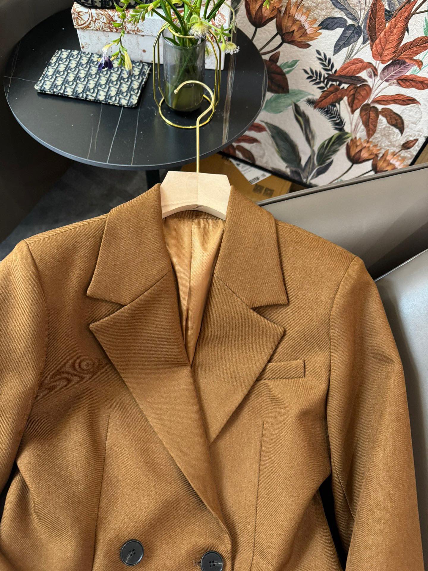 Пиджак Burberry 2403-24ss, новый, коричневый.