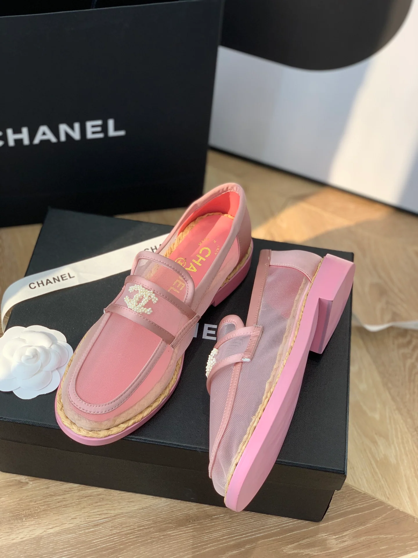 Chanel - Прозрачные лоферы