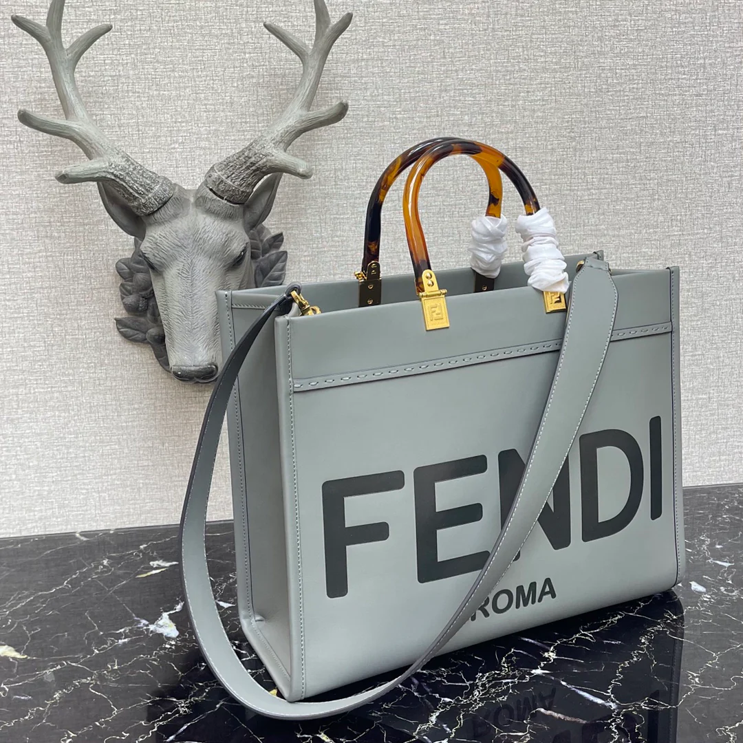 Сумка Fendi Sunshine Medium из серой кожи - 1 шт.