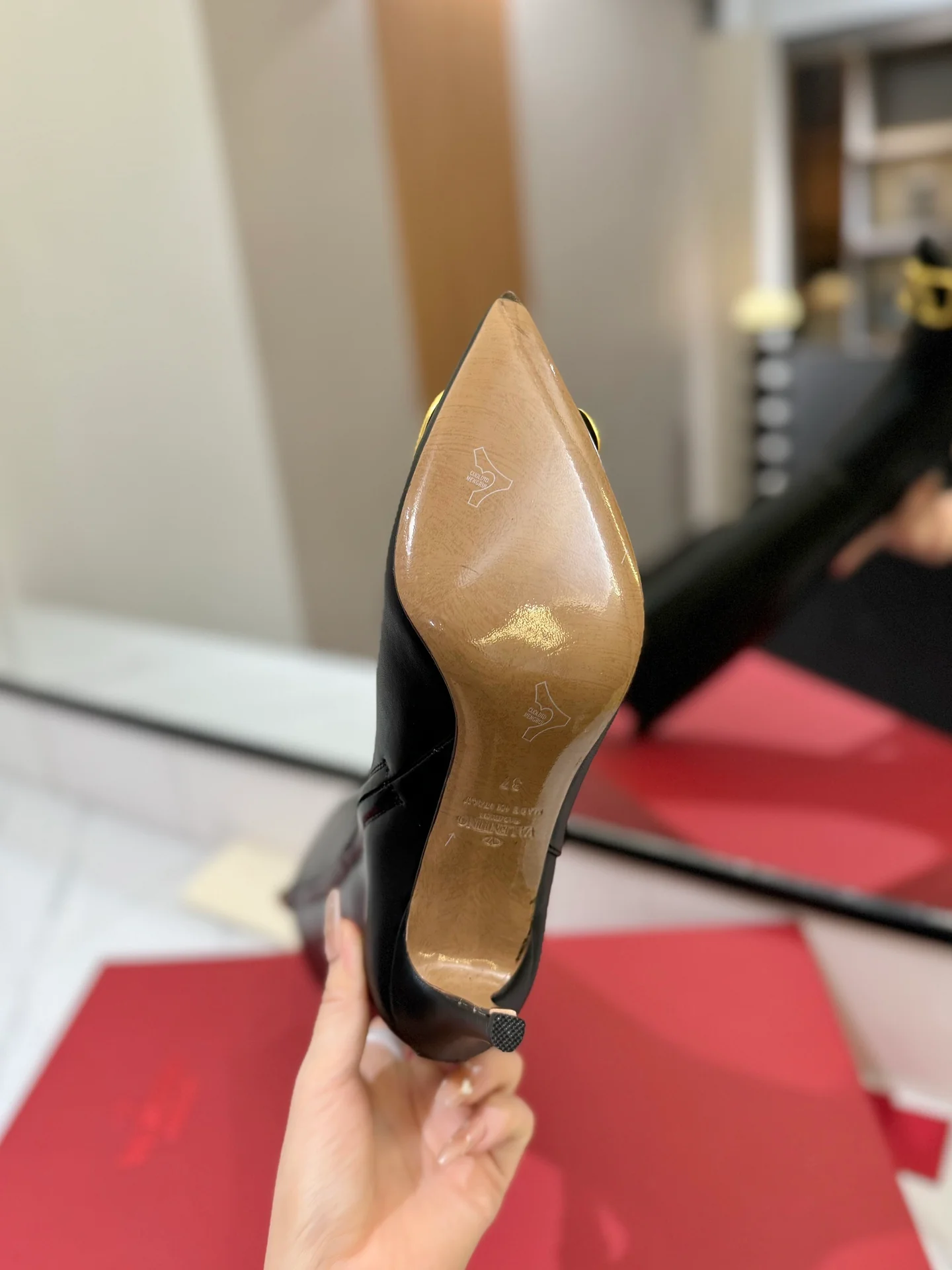 Ботинки для верховой езды Valentino 2024 - черные