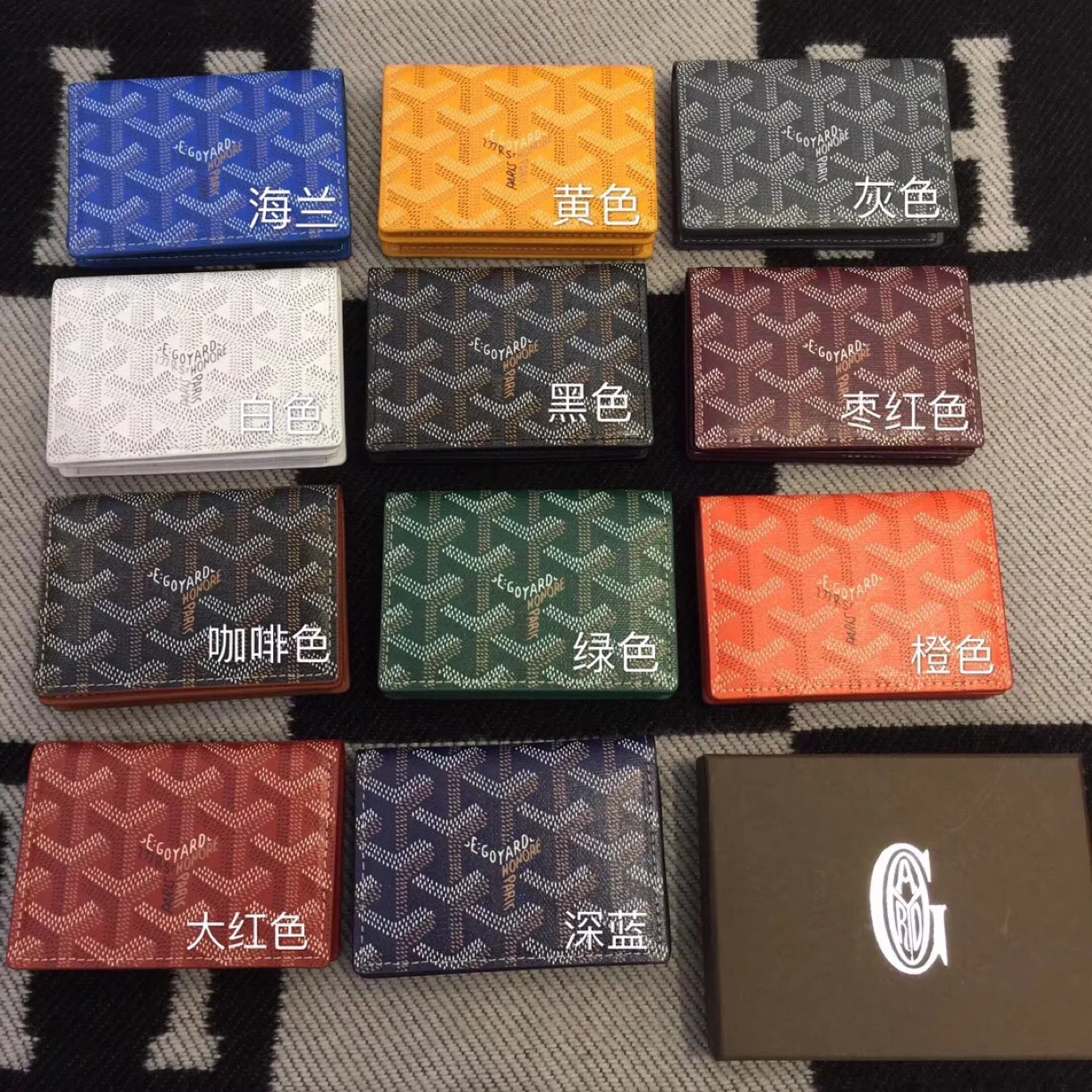 Классический держатель для карт/кошелек для монет Goyard - изображение из коллекции