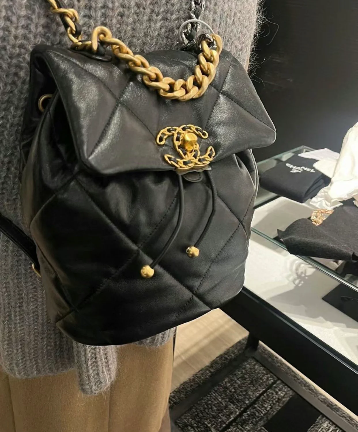 Рюкзак Chanel 24c 19bag - черный