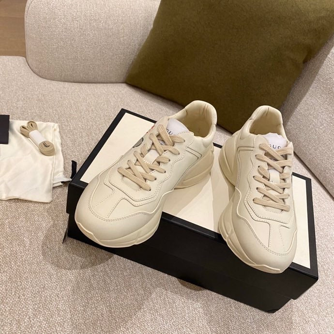 Массивные кроссовки Gucci - унисекс - 4