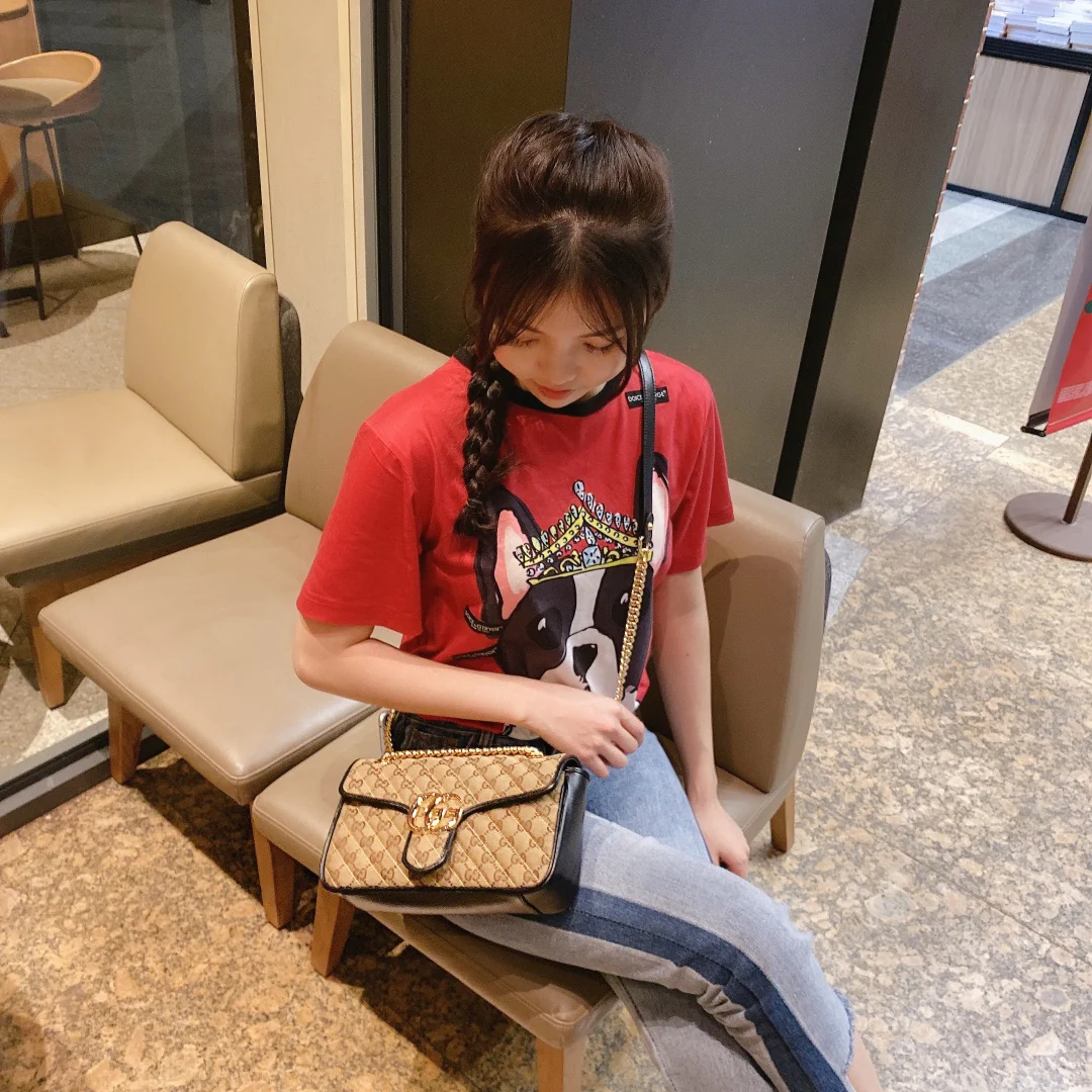 Gucci Marmont Medium 26cm Canvas Monogram