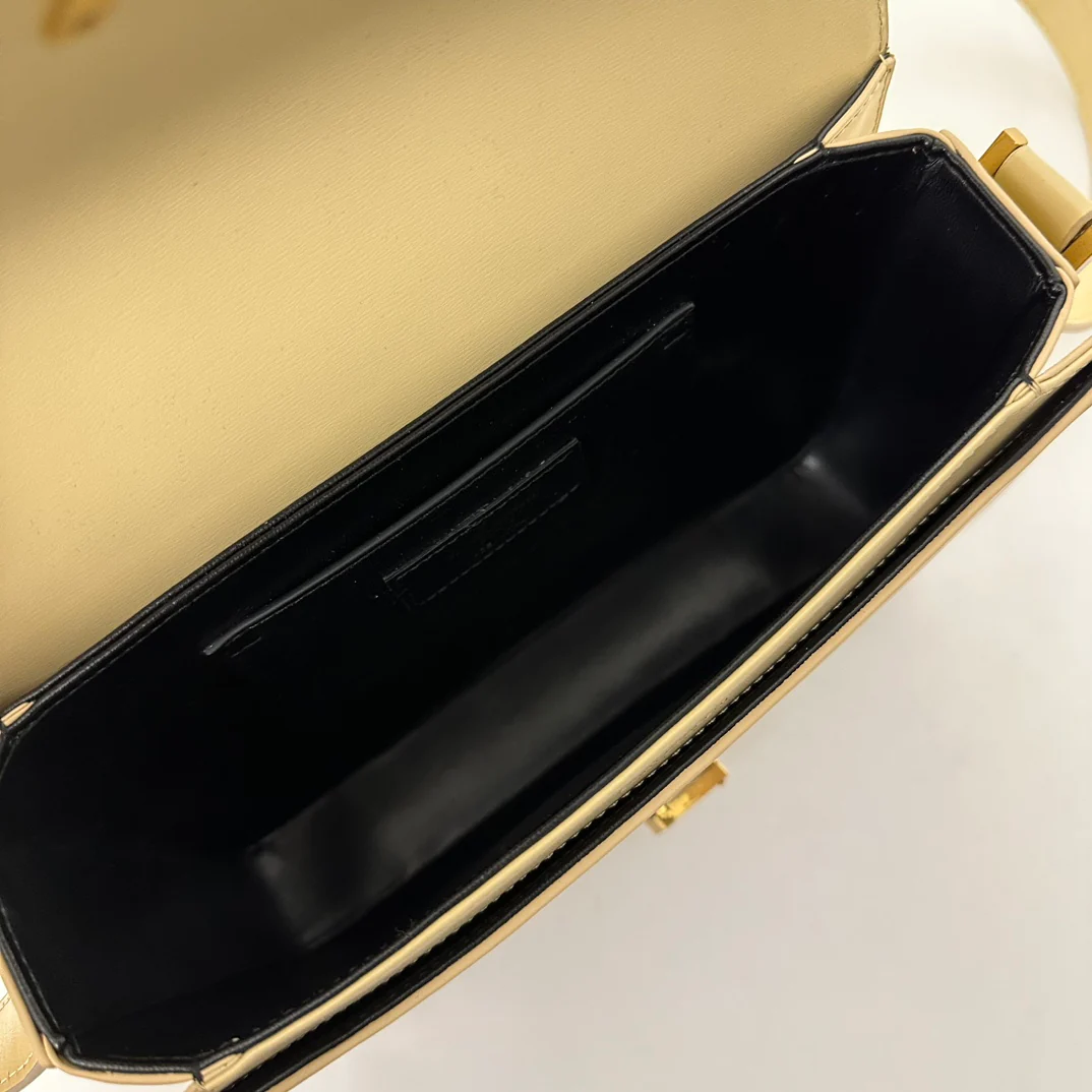 YSL Box Saint Laurent Tofu Bun Medium Apricot
