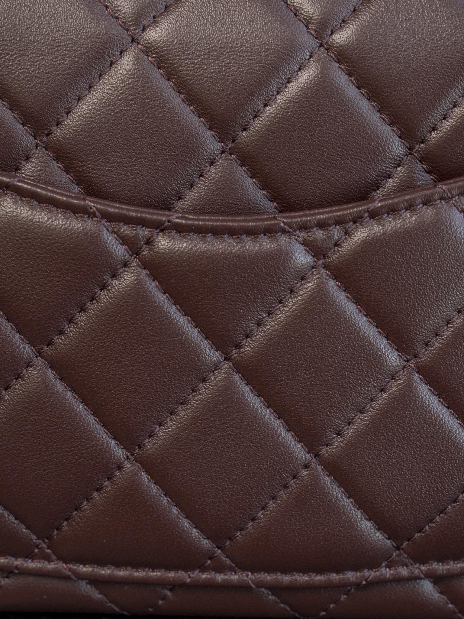 Chanel 24k CF Gold Ball Square Fat Man - Reddish Brown