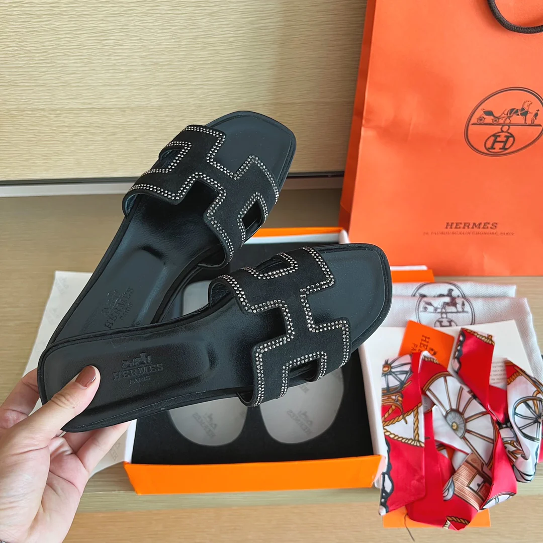 Сандалии Hermes-h Flat Sandals-8