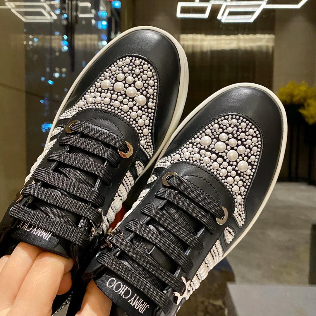 Jimmy - Верх из перламутра - Платформа - Повседневные туфли - Черные