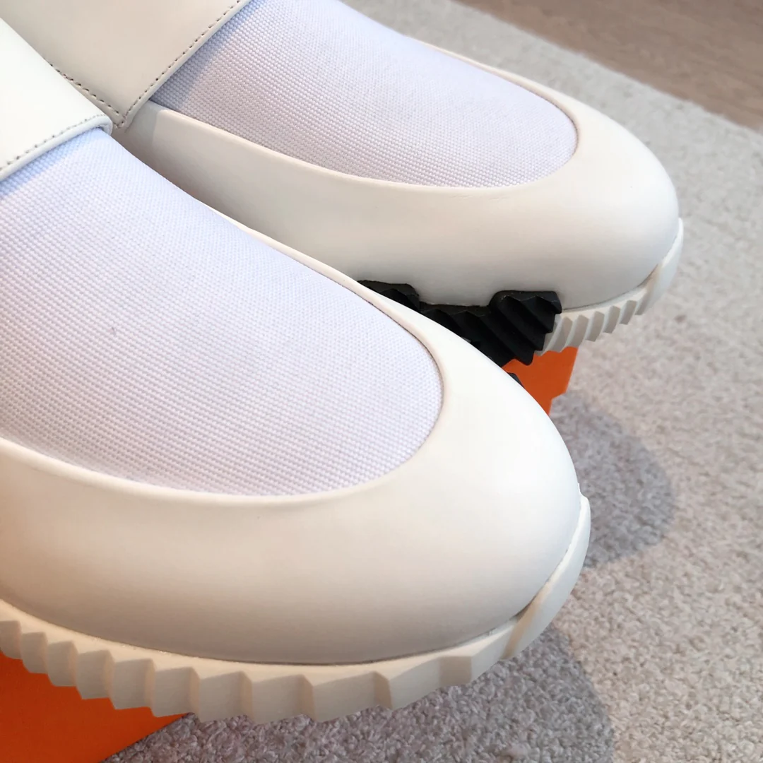 Новые кроссовки Hermes Giga 2023 года - унисекс - белые - 1