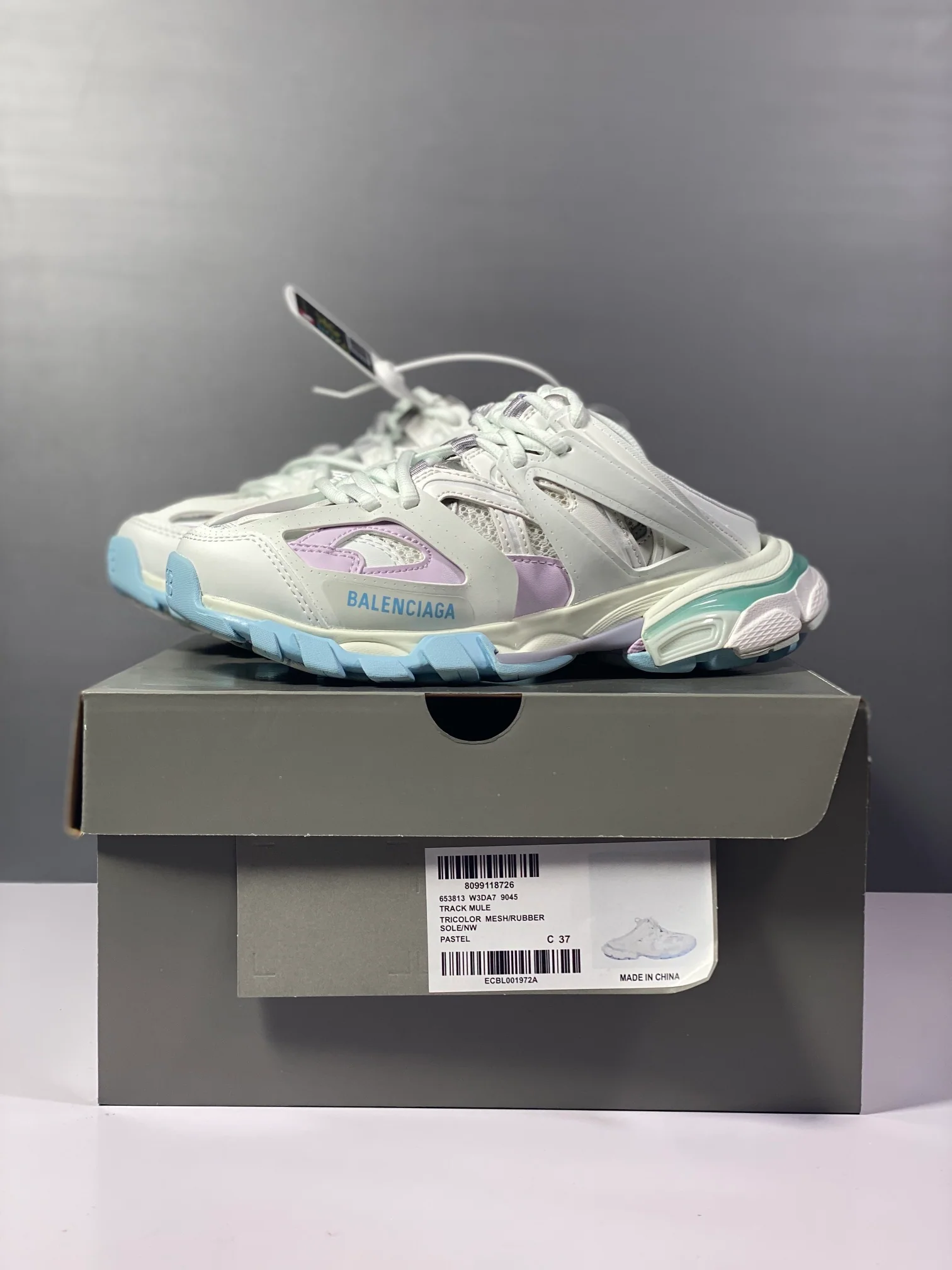 Balenciaga - Парные тапочки - 3-0 - Полутапочки - Кроссовки - Tess - S-Gomma - Maille - Бело-оранжевые - 2