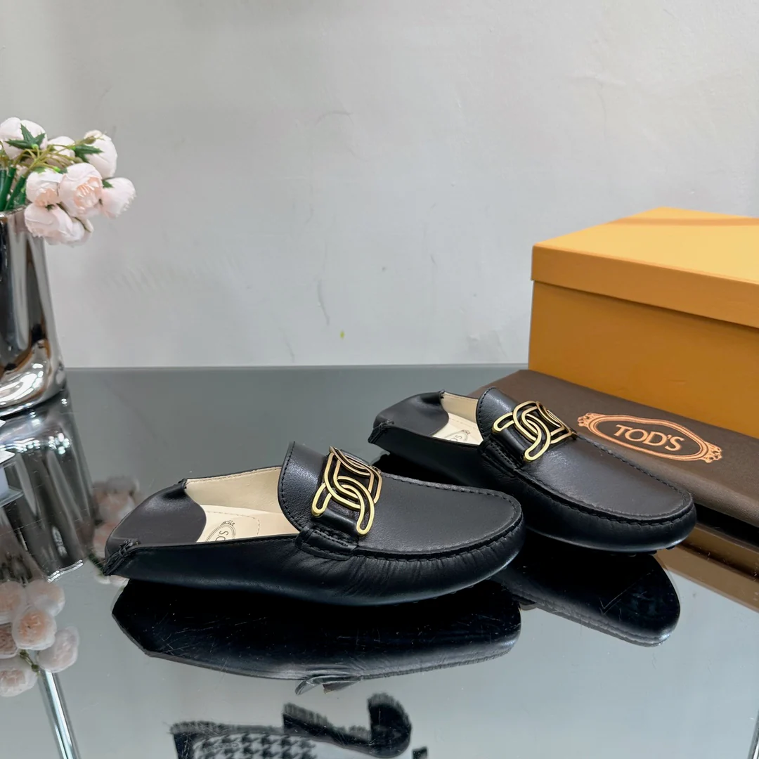 Tods - Лоферы - Полуботинки, металлик черный