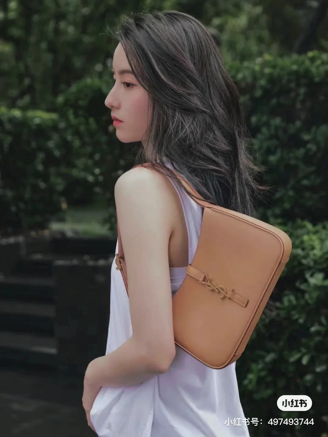 Сумка-седло YSL - фурнитура цвета абрикосового золота - гладкая кожа