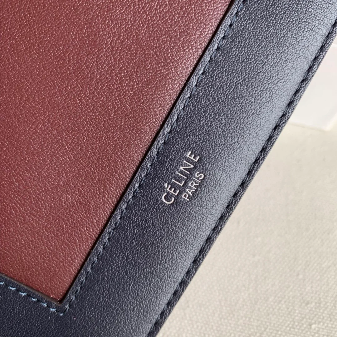 Celine - Средняя длина - Темно-синий и бордовый