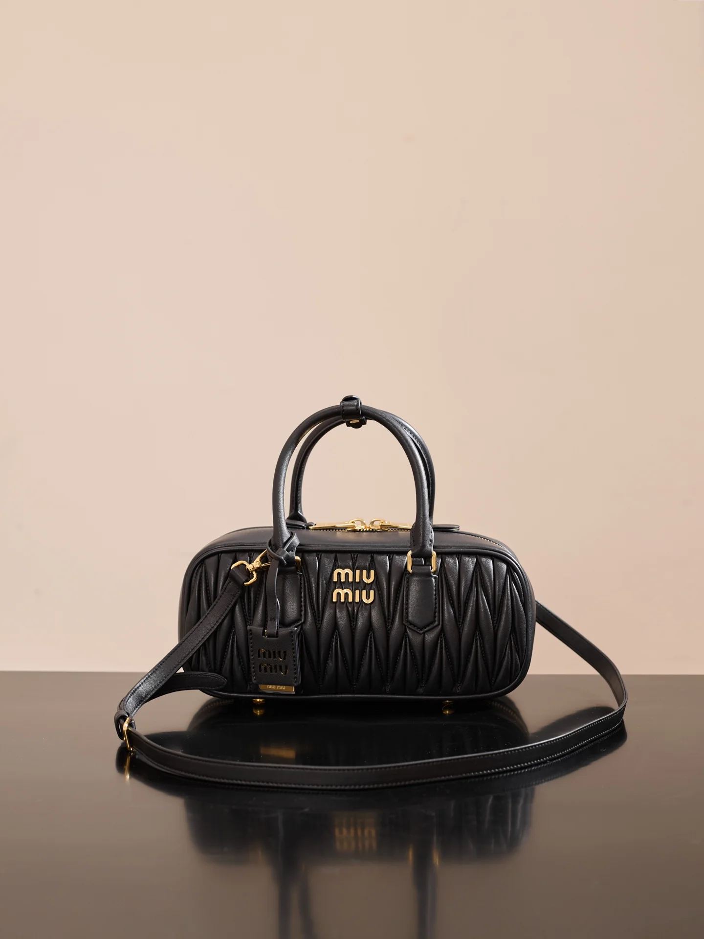 Miu Miu-5bb148m1300-??????-??????-Medium-Black