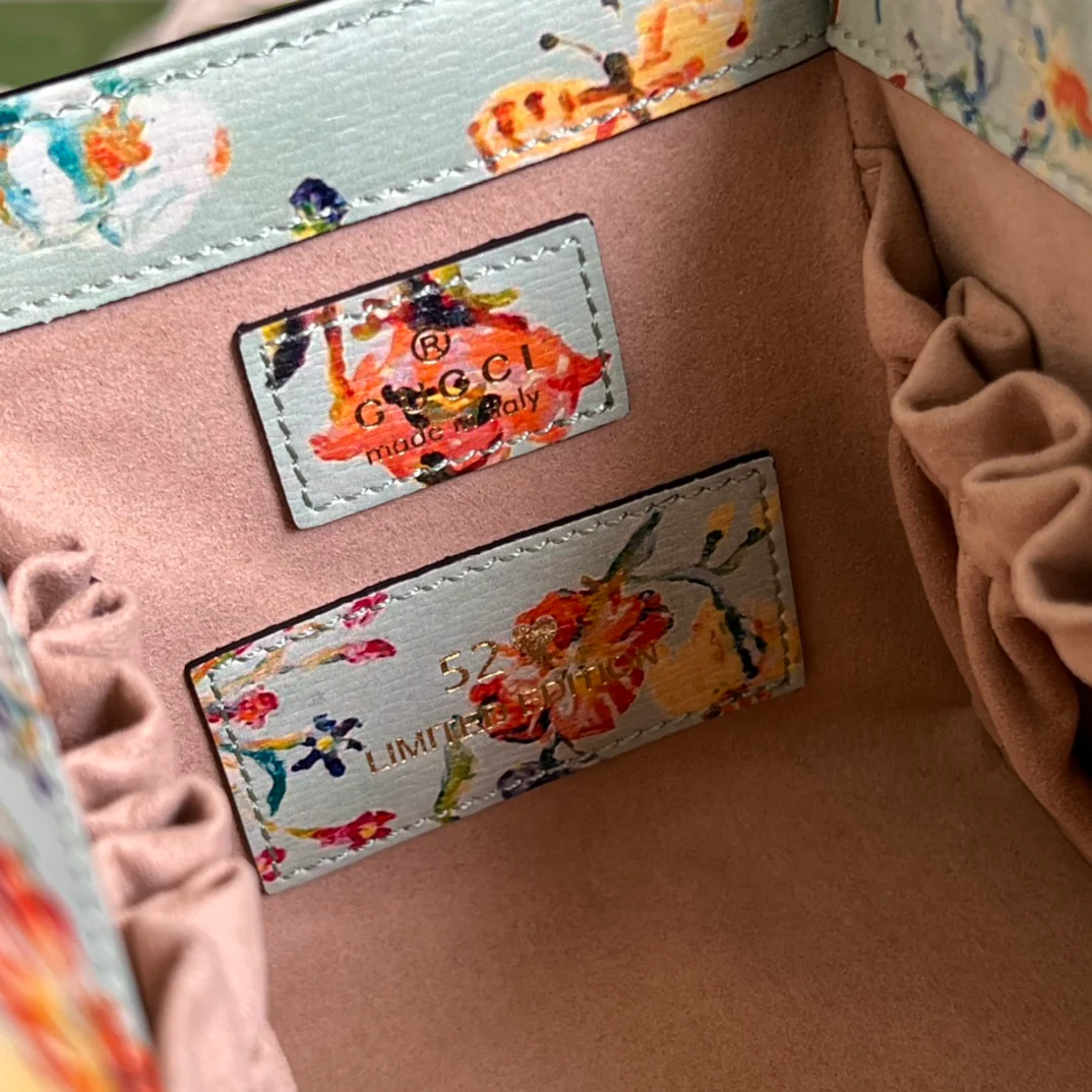 Сумка-тоут Gucci Ophidia Square Retro - 23x16x12 мм - зеленая, из натуральной кожи с принтом.