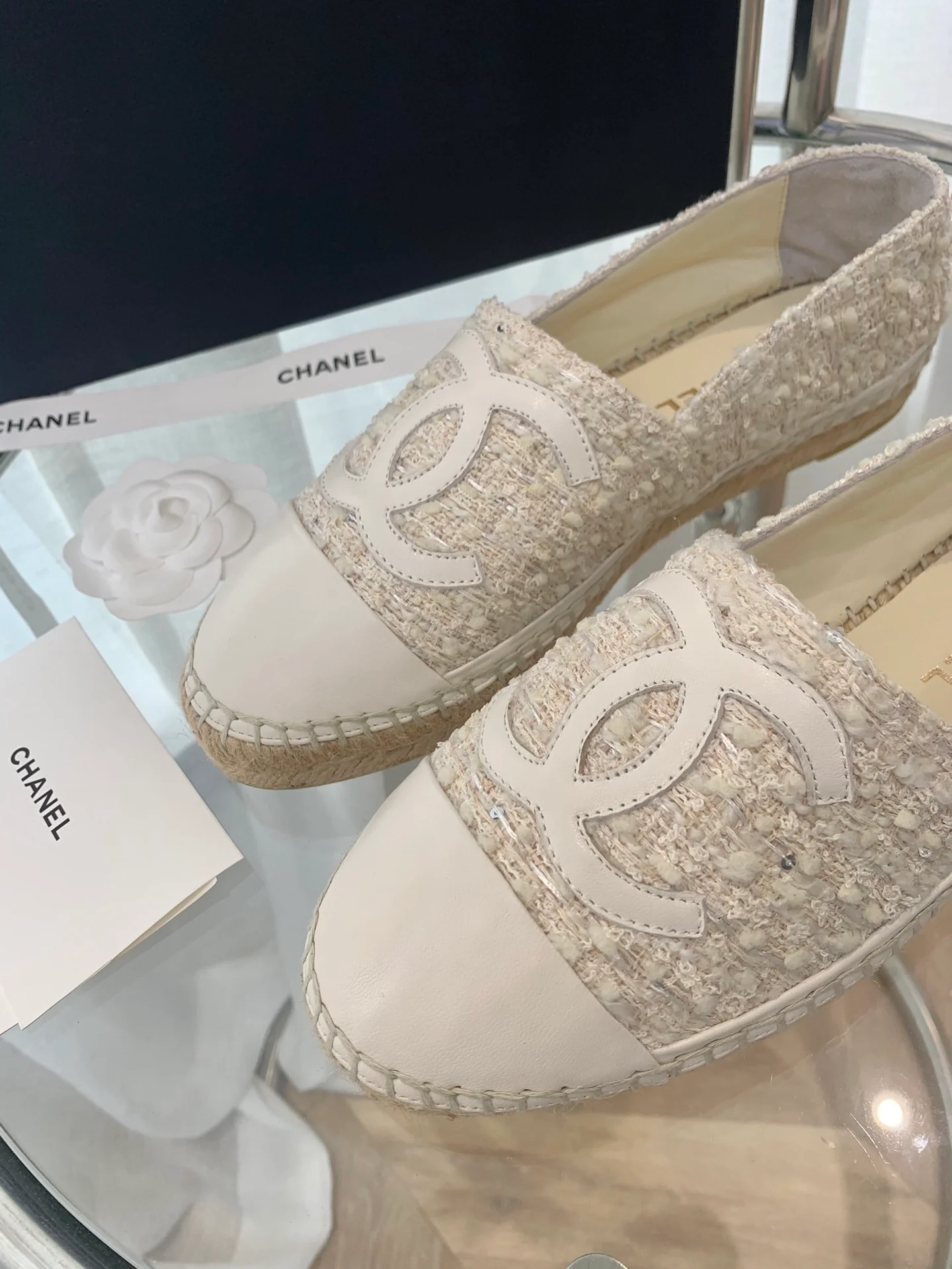 Chanel - Туфли-карандаш на меховой подкладке - Рыбацкие туфли - Эспадрильи - 6