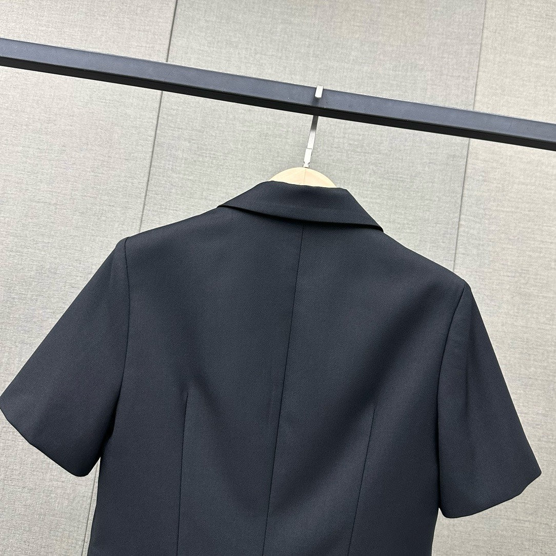 Miu Miu - 2404 - Минималистичный короткий купальник - Черный