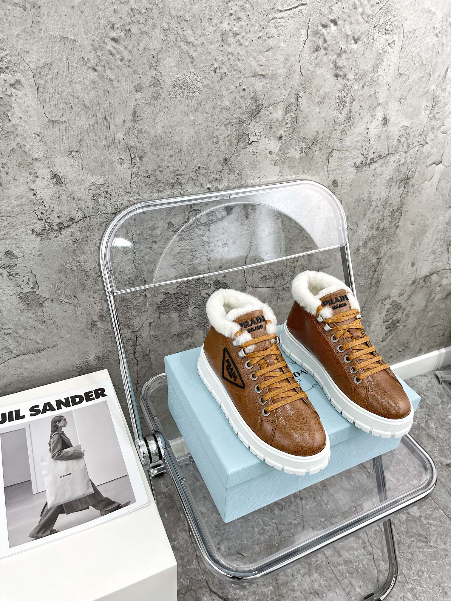 Обувь Prada - Prada - кожа - платформа - повседневная обувь