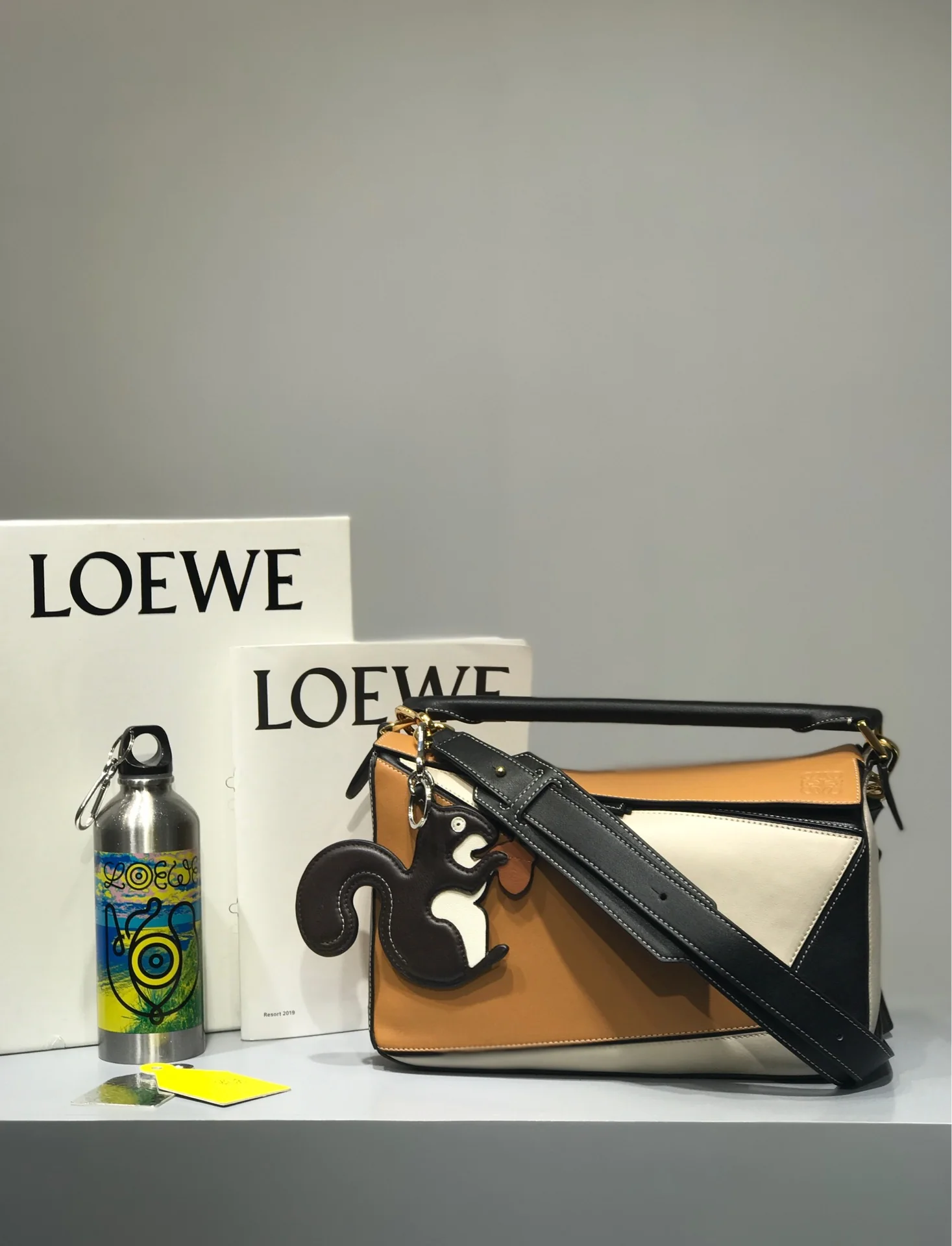 Новая сумка Loewe Puzzle Bag из телячьей кожи, модель 2019 года, средний размер.