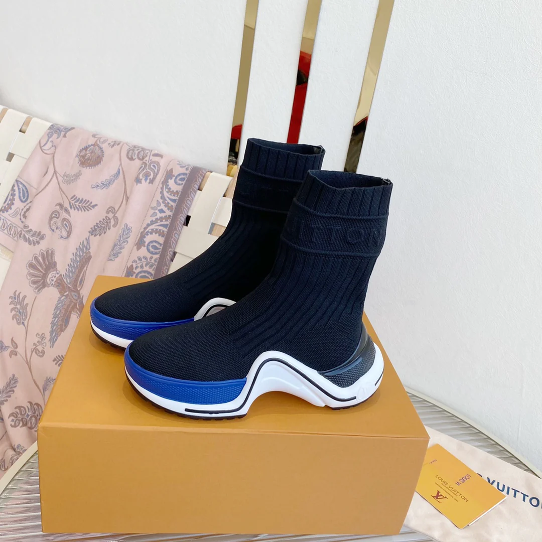 LV - Классический подиумный стиль - Ботинки-носки в стиле 