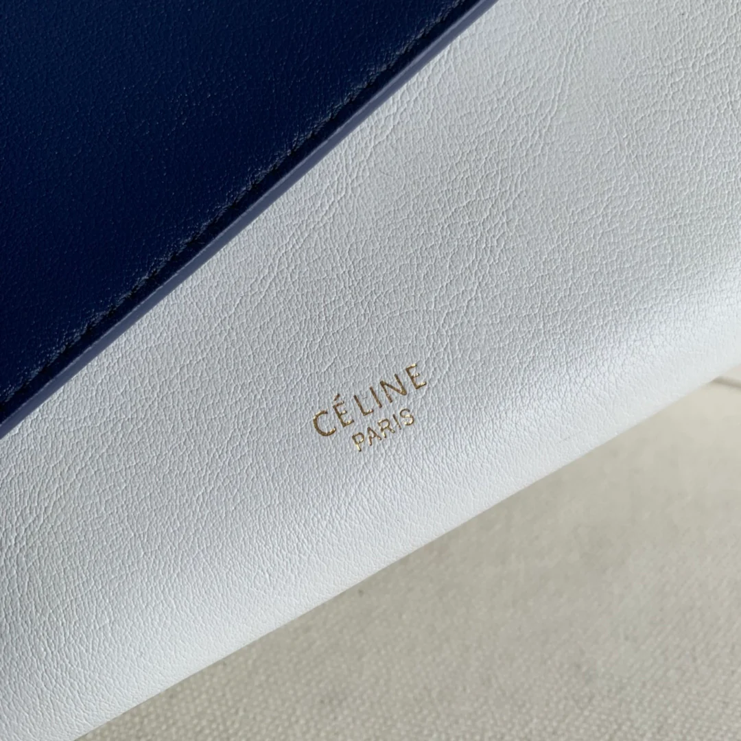 Кошелек-книжка Celine - темно-синий и белый