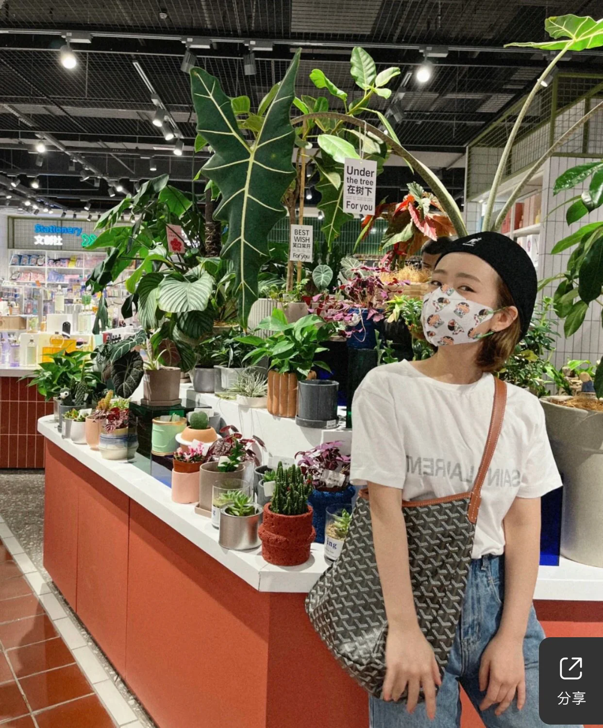 Сумка-тоут Goyard с монограммой, коричневая.