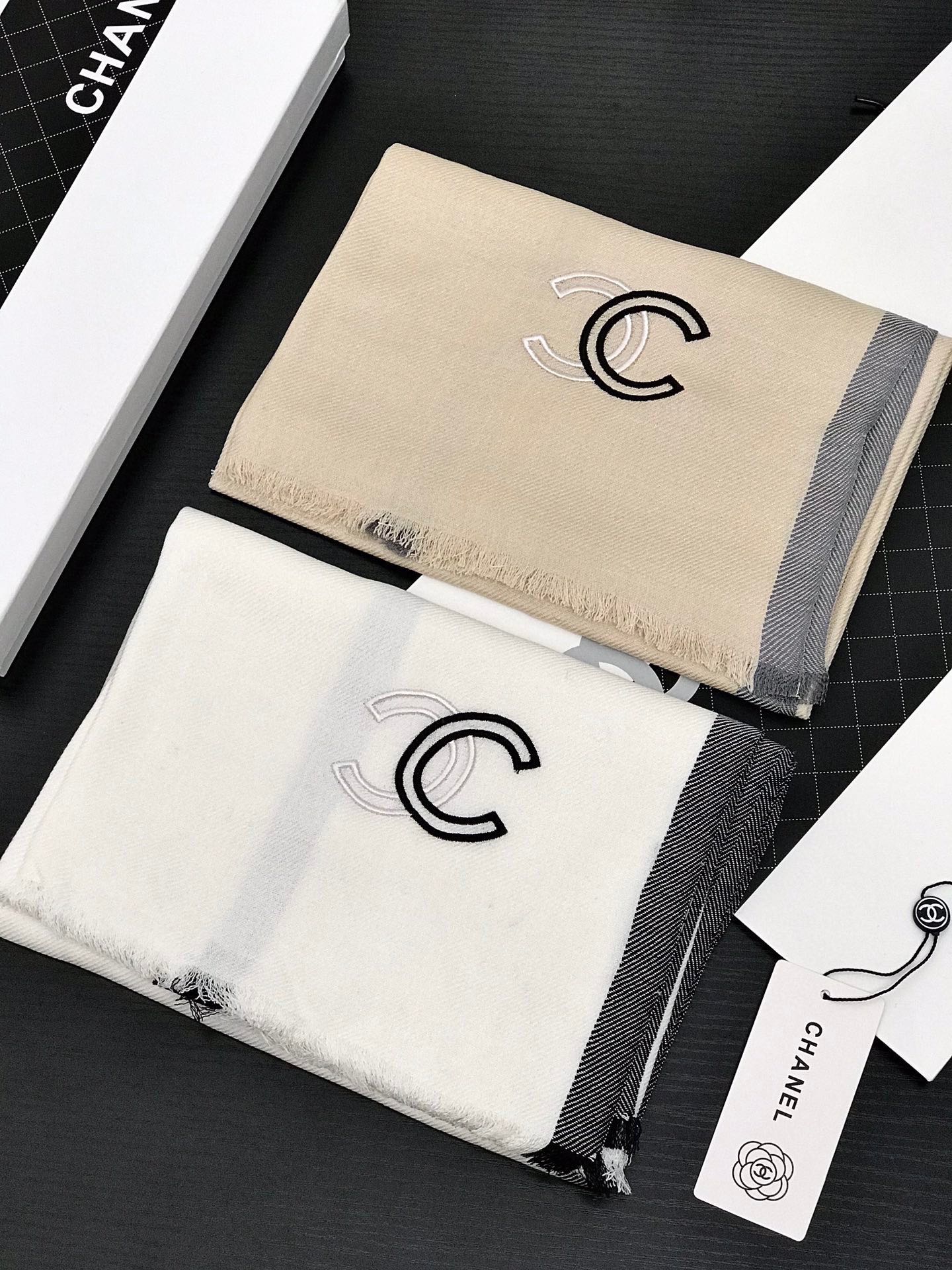 Шерстяной шарф Chanel из модала - 70-200 см