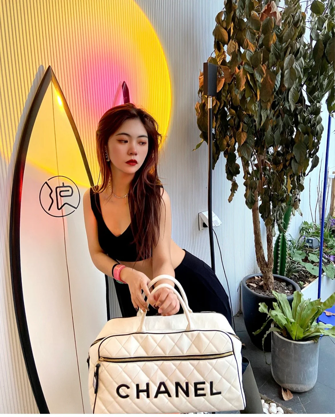 Сумка для переноски шаров для боулинга 25 пенсов - белая.