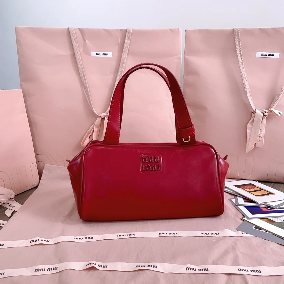 Сумка для боулинга Miu Miu-5bb182, красная.