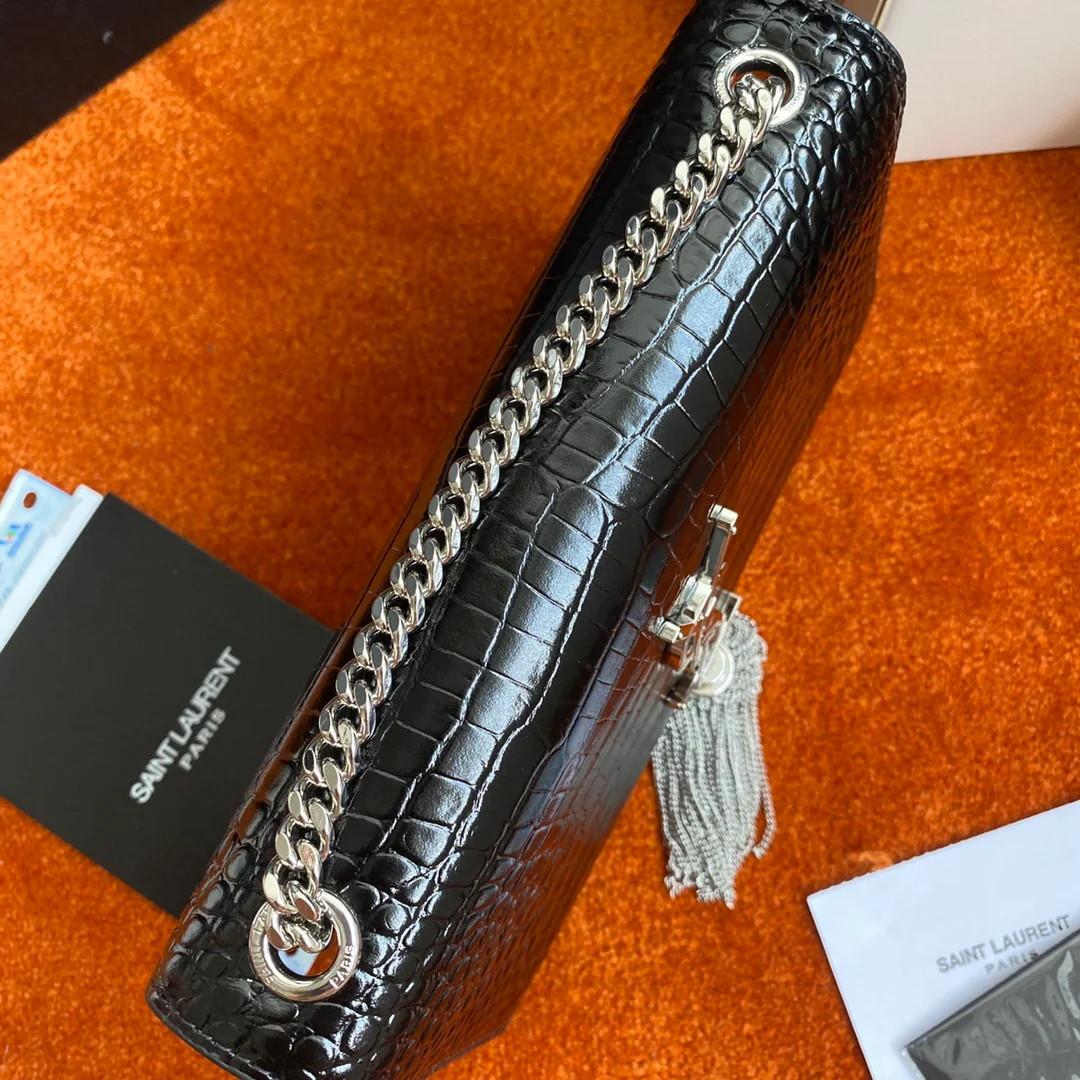 Сумка YSL Kate с цепочкой и крокодиловым принтом - Маленькая - 1 шт.