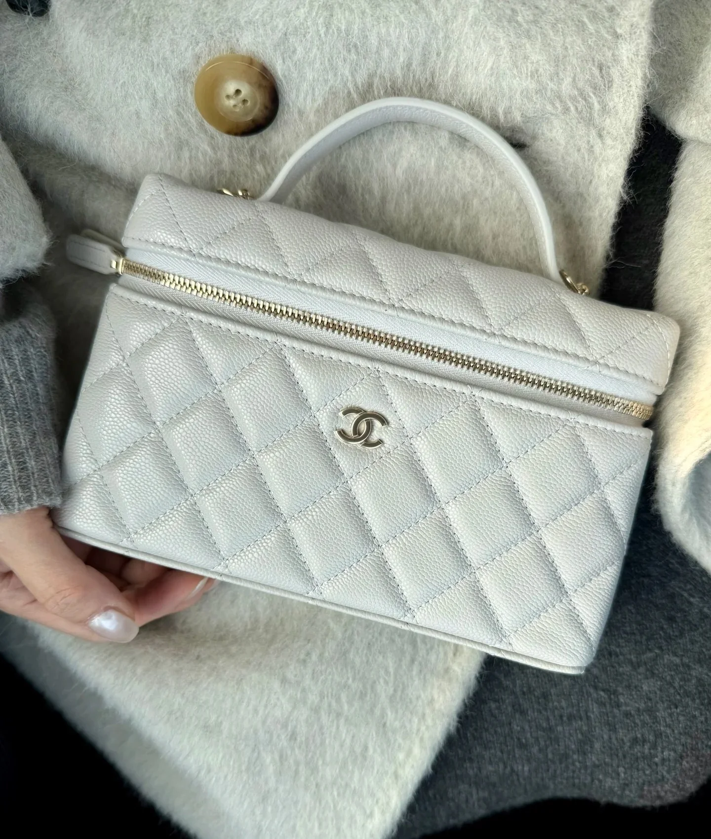Сумка для ланча Chanel 25c-LP - белая