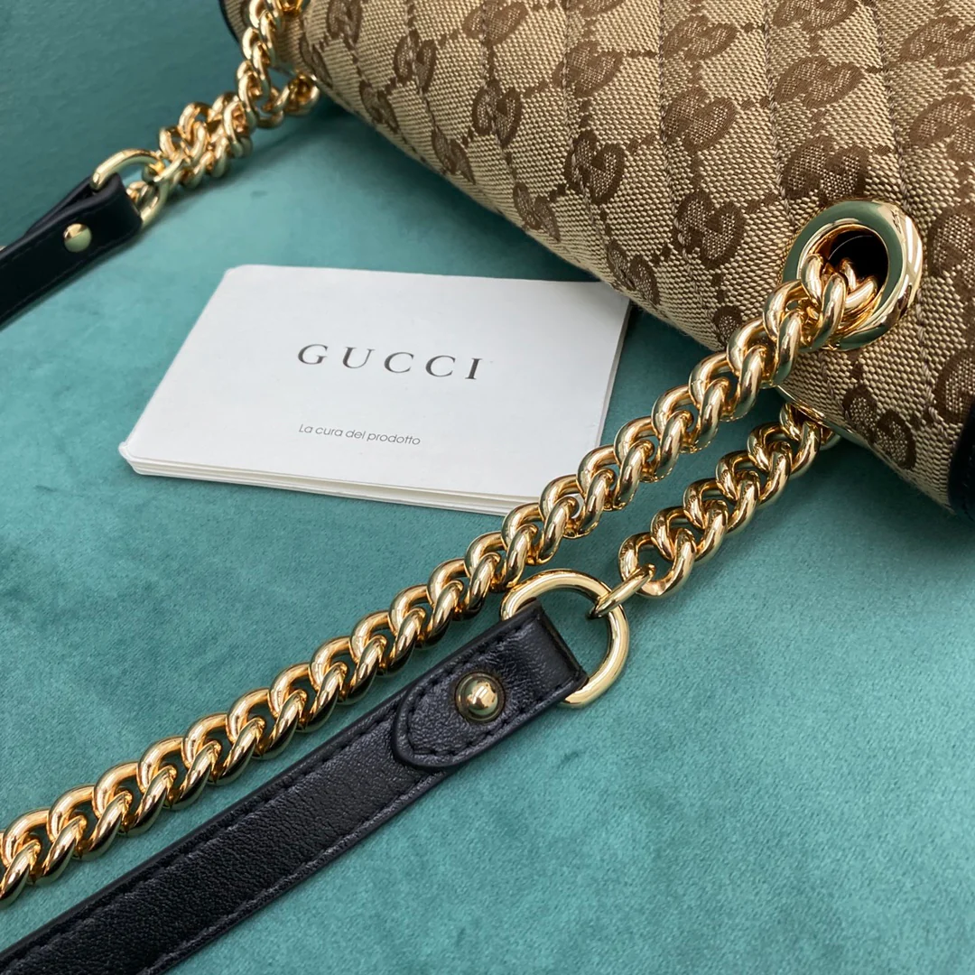Gucci Marmont Medium 26cm Canvas Monogram