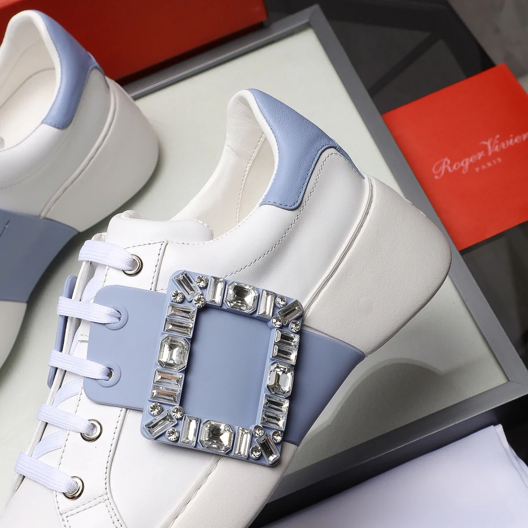 Кроссовки RV весна 2022, белые - синие