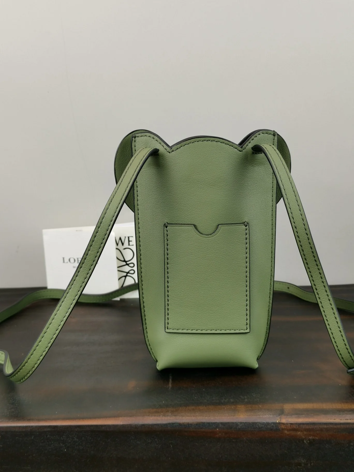 Loewe - Сумка для телефона New Elephant - Зеленая