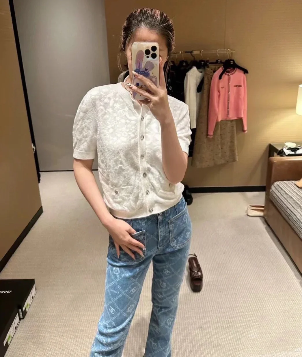 Chanel 2403 Hot Knit Collection с коротким рукавом