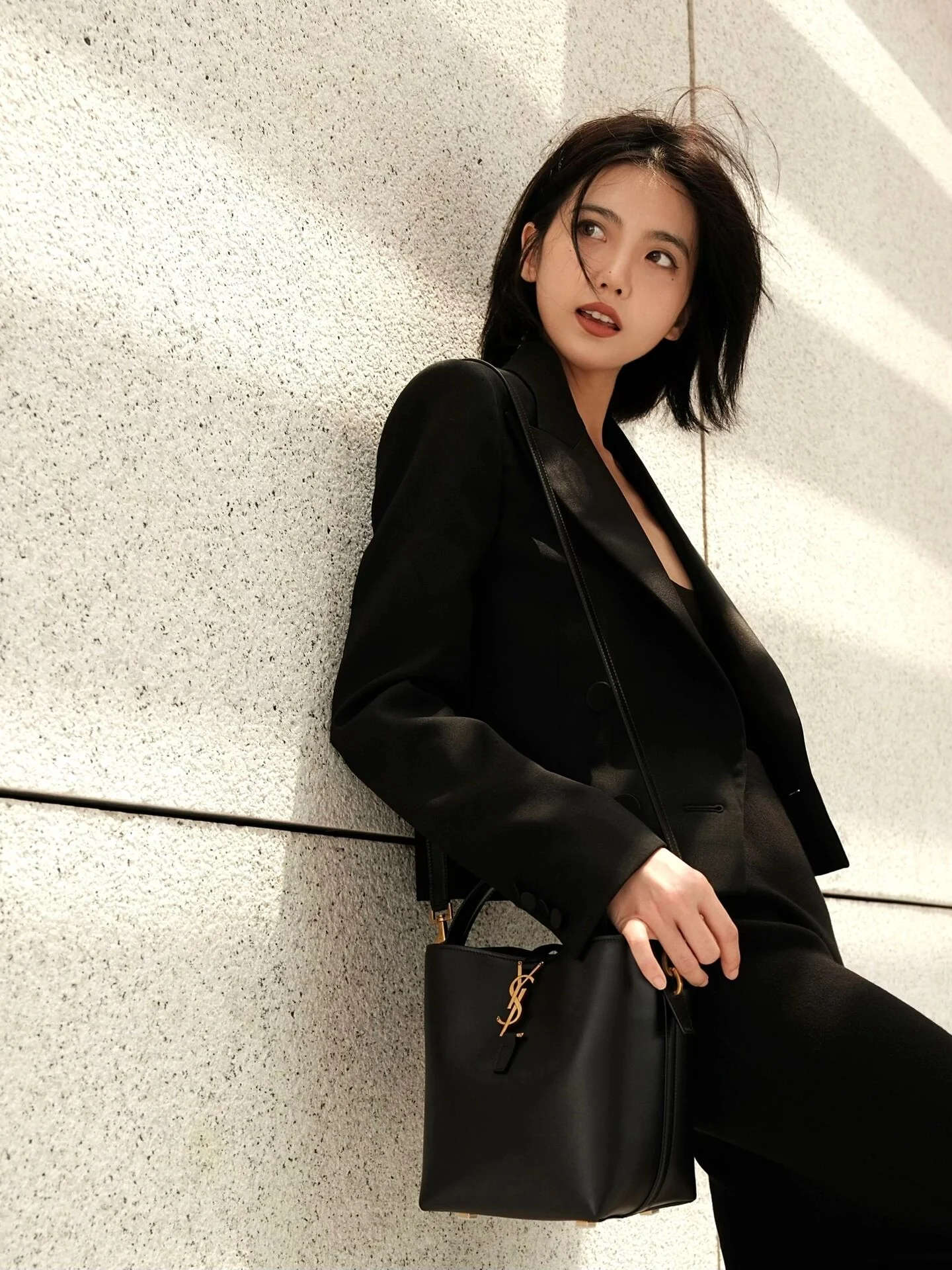 Сумка-ведро YSL Le 37 - Маленькая - Черная