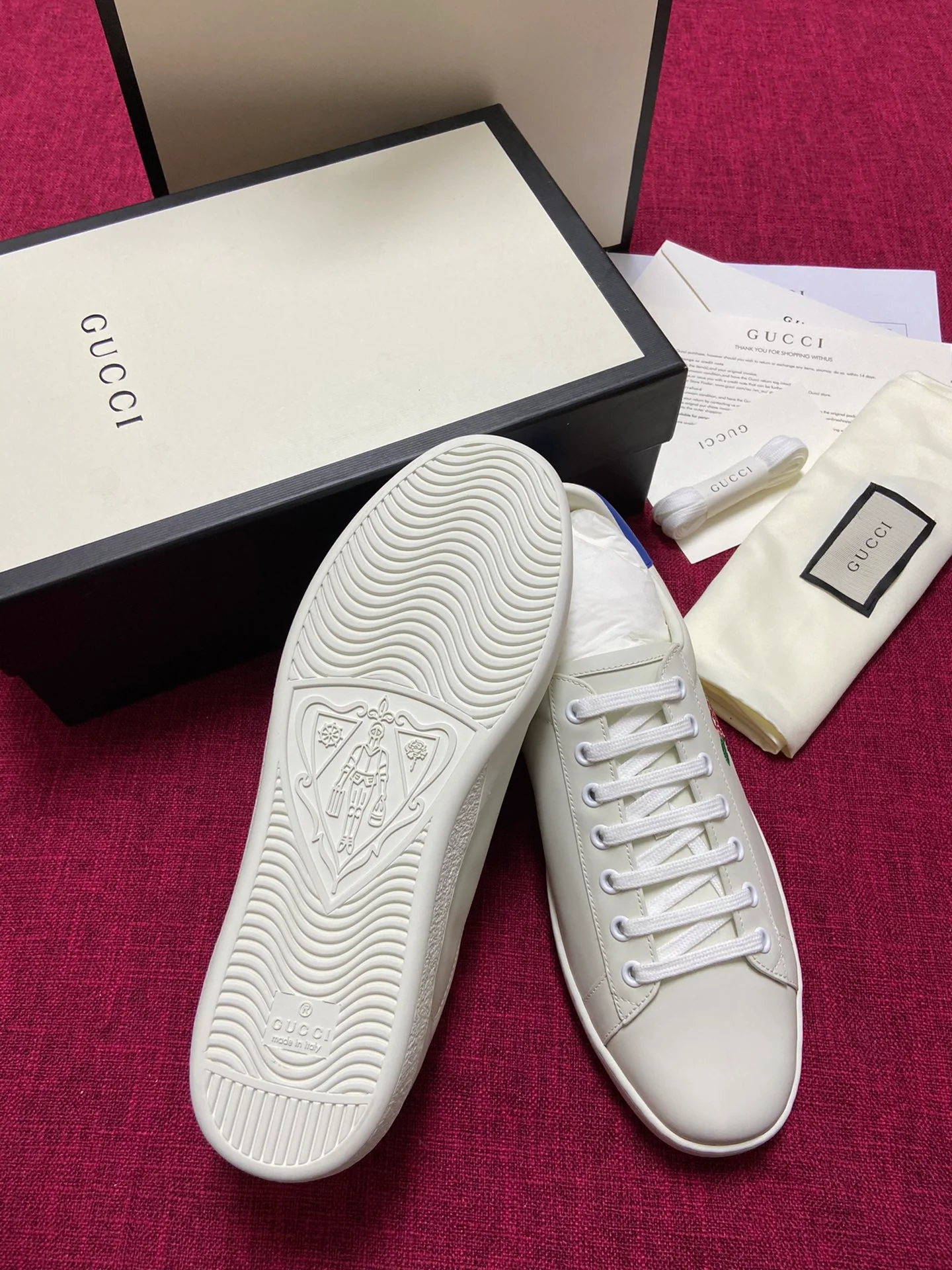 Gucci - Белые кроссовки - Кроссовки - Повседневная обувь - 3