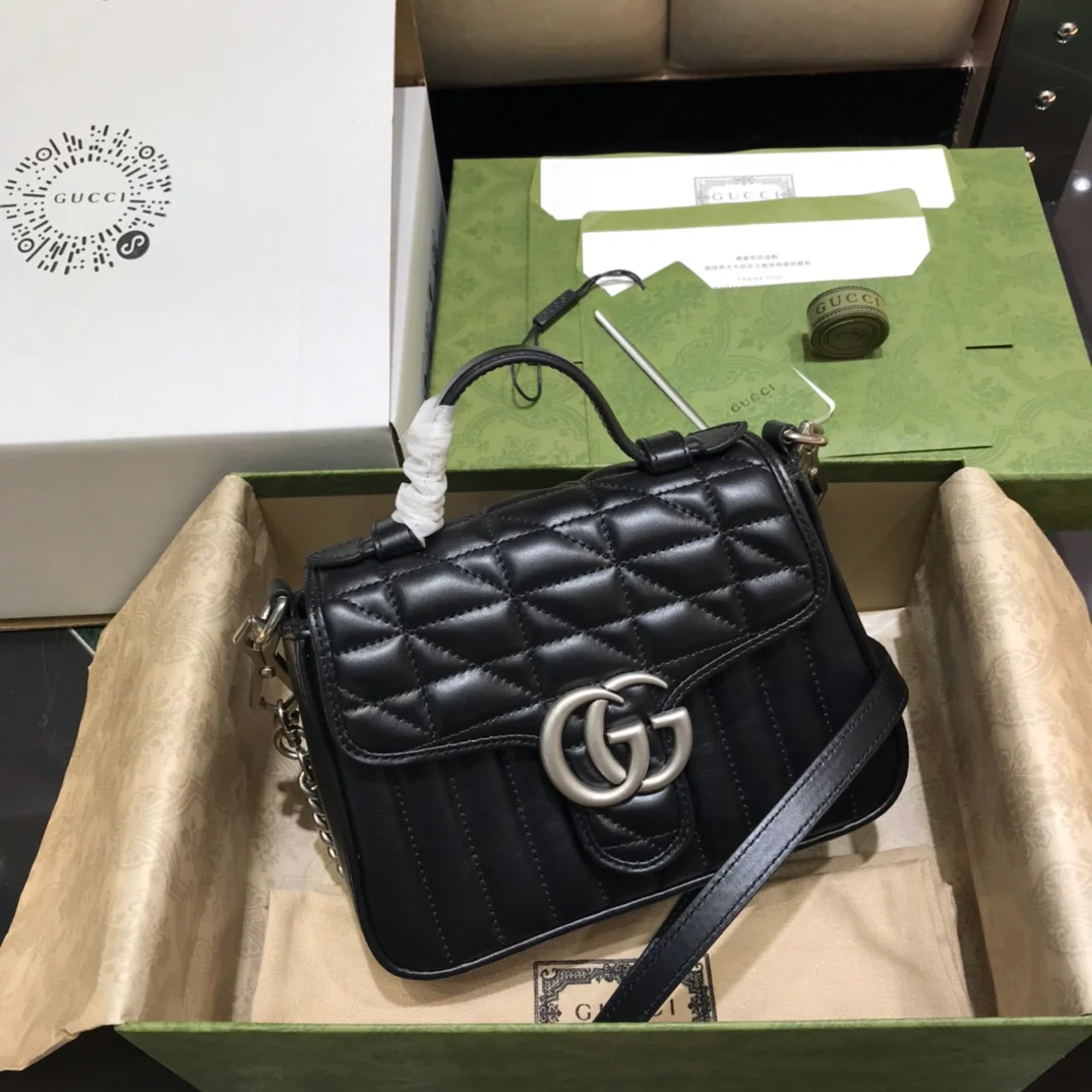 Сумка Gucci Marmont из геометрической серии - 3